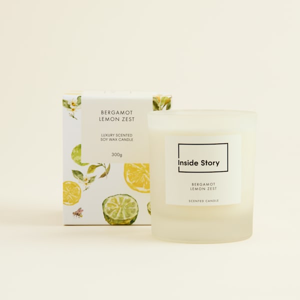 Bergamot Lemon Zest Signature Filled Candle