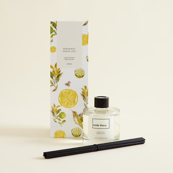 Bergamot Lemon Zest Luxury Reed Diffuser 