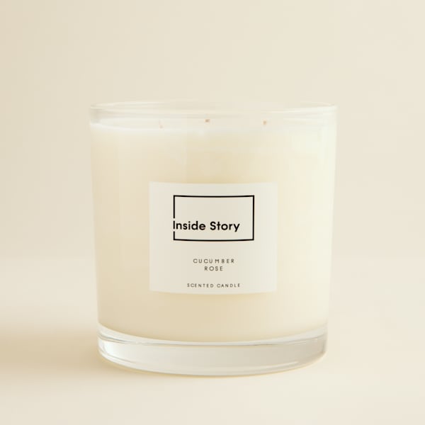 Cucumber Rose 3 Wick Statement Candle