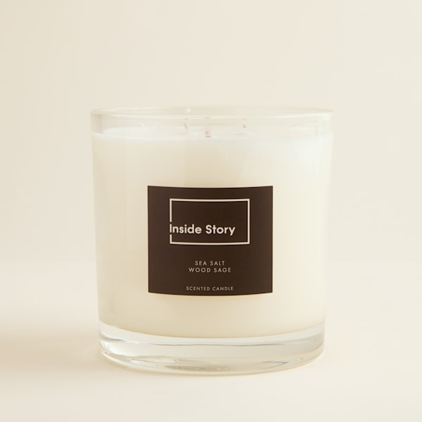Sea Salt Wood Sage 3 Wick Statement Candle