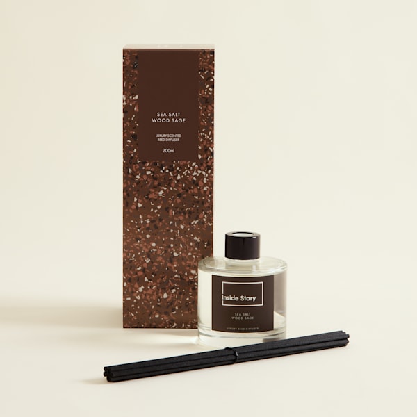 Sea Salt Wood Sage Luxury Reed Diffuser 