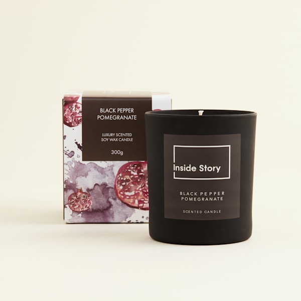 Black Pepper Pomegranate Signature Filled Candle