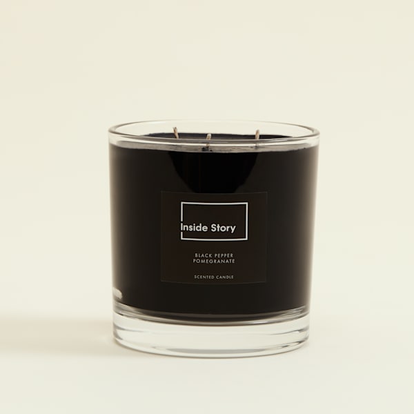 Black Pepper Pomegranate 3 Wick Statement Candle