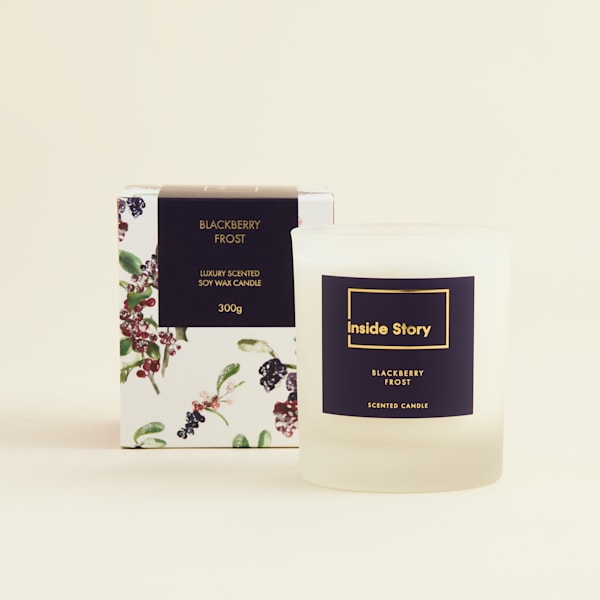 Blackberry Frost Signature Filled Candle.