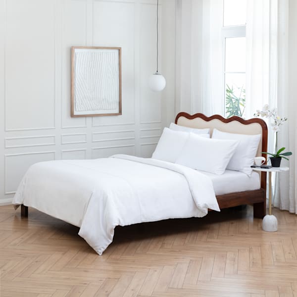 Montgomery Egyptian Cotton Duvet Set In White 800 Thread Count