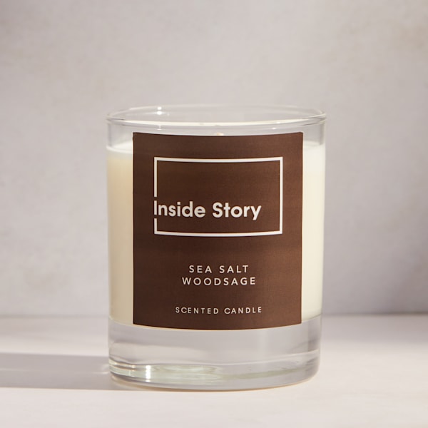 Sea Salt And Wood Sage Filled Candle