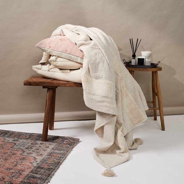 Cotton Tufted Throw