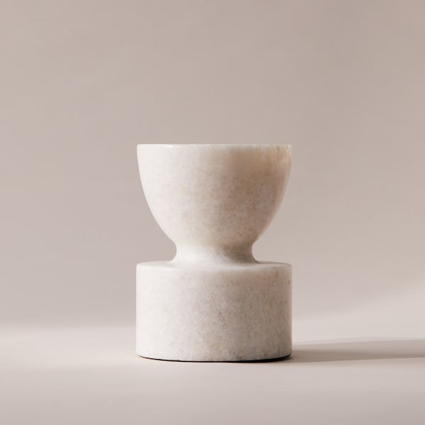 Marble Pillar Candle Holder