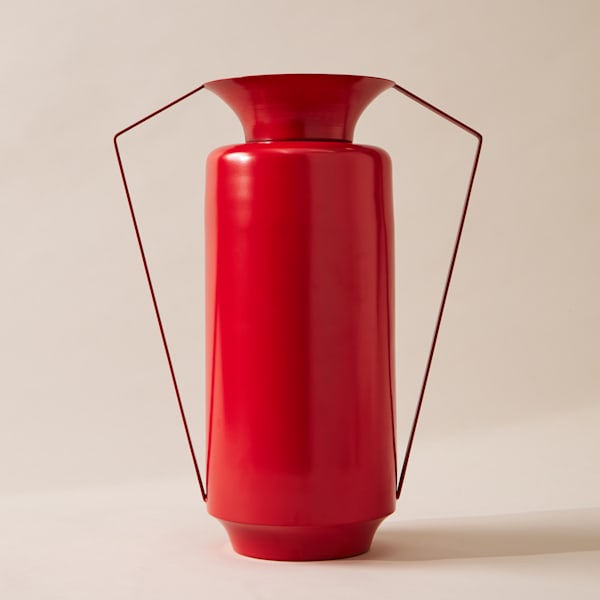Mykonos Metal Amphora Vase