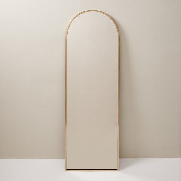 Extra Large Gold Arch Mirror