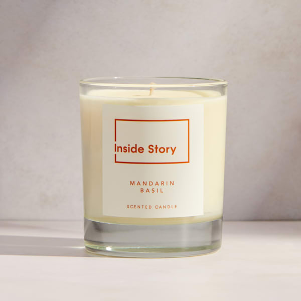 Mandarin And Basil Scented Signature Candle