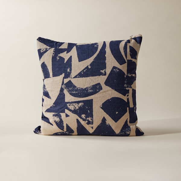 Emil Printed Linen Cushion