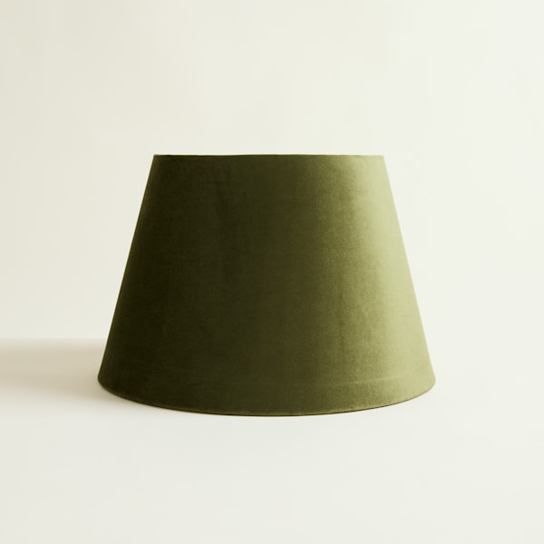 Small Tapered Velvet Lampshade