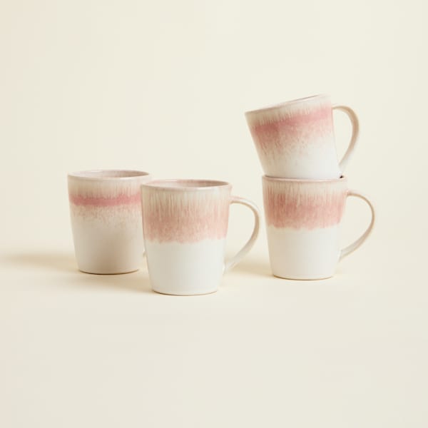 Rosedal Blush Mugs X 4